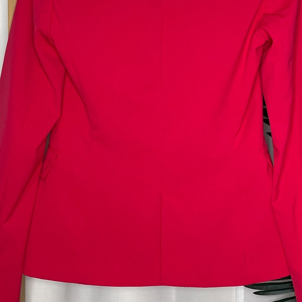 SOLD Zara Pink Relaxed Straight Blazer Jacket Size 4-6 - Picture 8 of 10